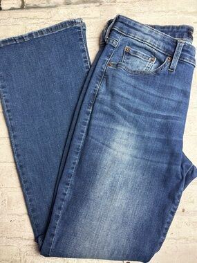 Lucky Brand Women's Sweet Boot Blue Denim Jeans - Size 12/31R EUC😍